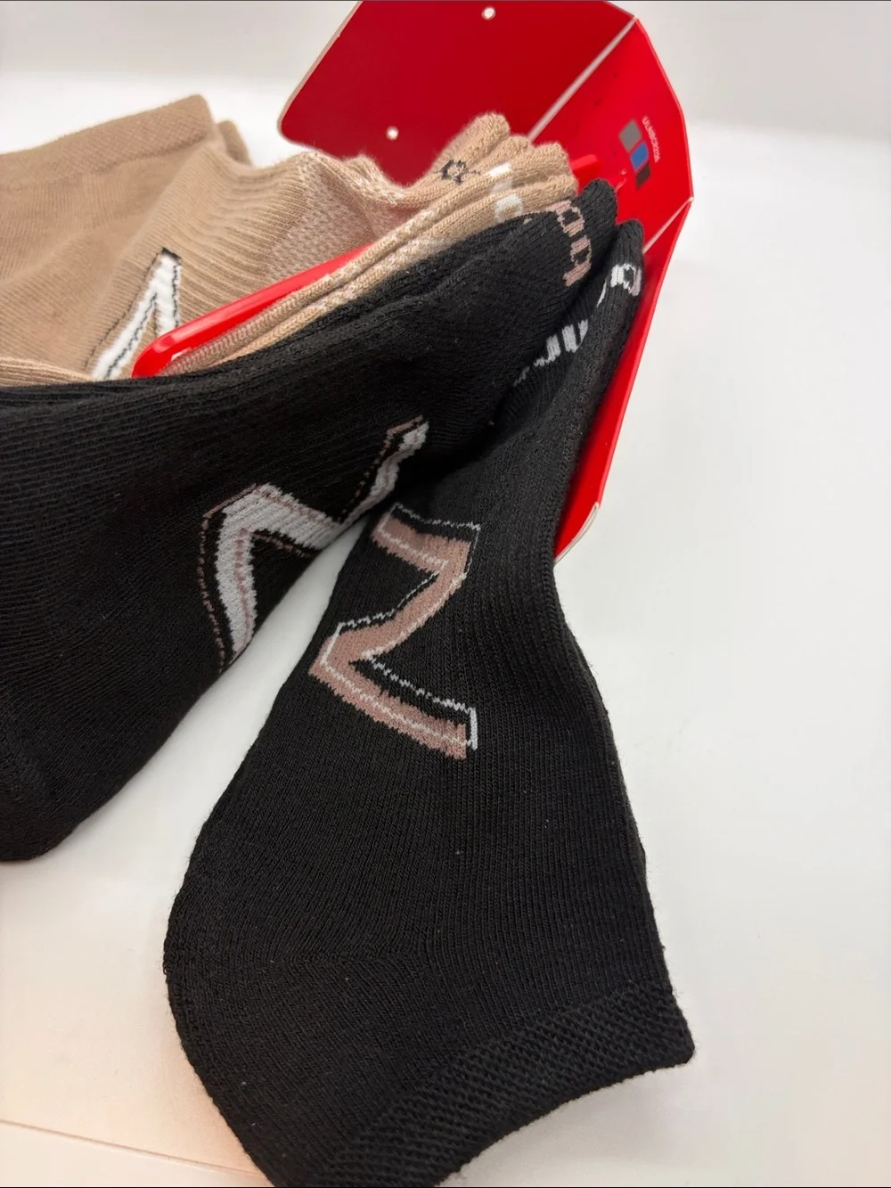 NWT New Balance Low Cut Active Cushion Socks - Tan with White logo (4 Pair)